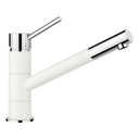 BLANCO Kano Single Lever Kitchen Mixer Tap in White/Chrome