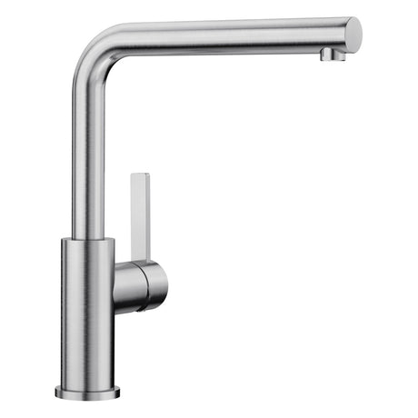 BLANCO Lanora Single Lever Kitchen Mixer Tap in Brushed Stainless Steel