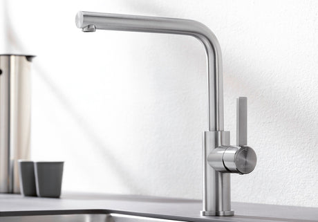 BLANCO Lanora Eco Single Lever Kitchen Mixer Tap in a Kitchen Setting