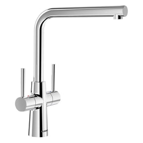 BLANCO Lax Dual Lever Kitchen Mixer Tap with 360° Swivel Spout in Chrome