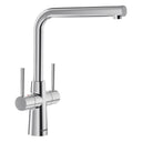 BLANCO Lax Dual Lever Kitchen Mixer Tap with 360° Swivel Spout in PVD Steel