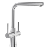 BLANCO Lax Dual Lever Kitchen Mixer Tap with 360° Swivel Spout in PVD Steel