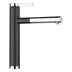 BLANCO Linee-S Single Lever Pull Out Kitchen Mixer Tap in Black/Chrome