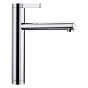 BLANCO Linee-S Single Lever Pull Out Kitchen Mixer Tap in Chrome