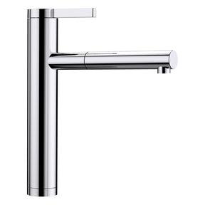 BLANCO Linee-S Single Lever Pull Out Kitchen Mixer Tap in Chrome