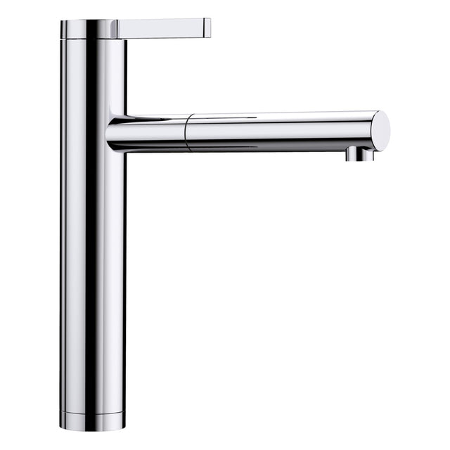 BLANCO Linee-S Single Lever Pull Out Kitchen Mixer Tap in Chrome