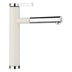 BLANCO Linee-S Single Lever Pull Out Kitchen Mixer Tap in Soft White/Chrome