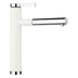 BLANCO Linee-S Single Lever Pull Out Kitchen Mixer Tap in White/Chrome