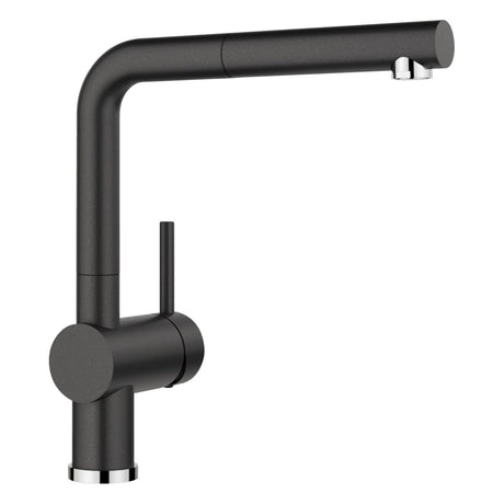 BLANCO Linus-S Single Lever Kitchen Mixer Tap with Pull-Out Spray in Anthracite