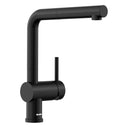 BLANCO Linus-S Single Lever Kitchen Mixer Tap with Pull-Out Spray in Black Matt