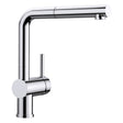 BLANCO Linus-S Single Lever Kitchen Mixer Tap with Pull-Out Spray in Chrome