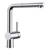 BLANCO Linus-S Single Lever Kitchen Mixer Tap with Pull-Out Spray in Chrome