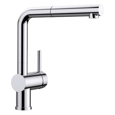 BLANCO Linus-S Single Lever Kitchen Mixer Tap with Pull-Out Spray in Chrome