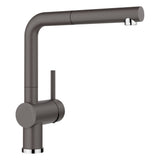 BLANCO Linus-S Single Lever Kitchen Mixer Tap with Pull-Out Spray in Rock Grey