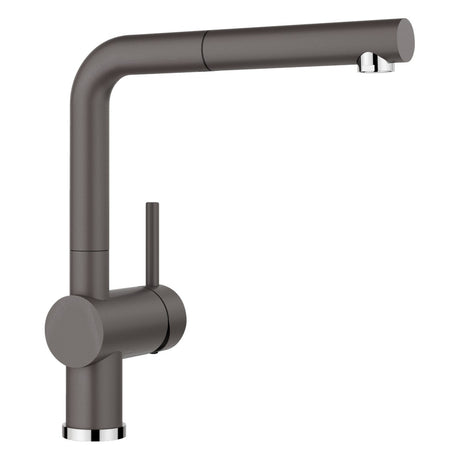 BLANCO Linus-S Single Lever Kitchen Mixer Tap with Pull-Out Spray in Rock Grey
