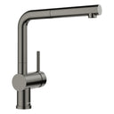 BLANCO Linus-S Single Lever Kitchen Mixer Tap with Pull-Out Spray in Satin Dark Steel