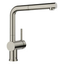 BLANCO Linus-S Single Lever Kitchen Mixer Tap with Pull-Out Spray in Satin Platinum