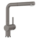 BLANCO Linus-S Single Lever Kitchen Mixer Tap with Pull-Out Spray in Volcano Grey