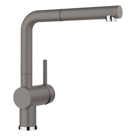 BLANCO Linus-S Single Lever Kitchen Mixer Tap with Pull-Out Spray in Volcano Grey