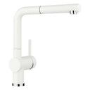 BLANCO Linus-S Single Lever Kitchen Mixer Tap with Pull-Out Spray in White