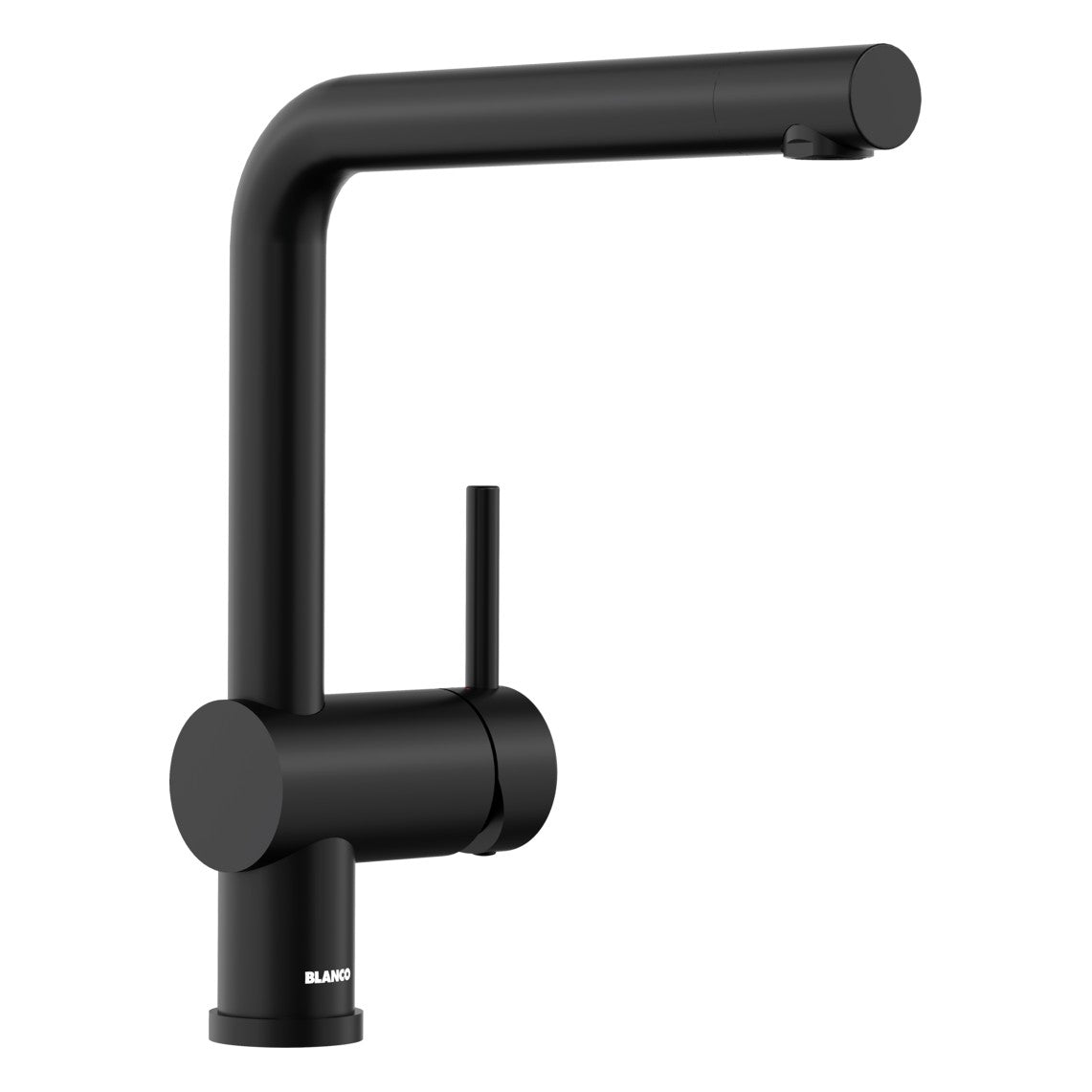BLANCO Linus Single Lever Kitchen Mixer Tap with 360° Swivel Spout in Black Matt