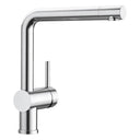 BLANCO Linus Single Lever Kitchen Mixer Tap with 360° Swivel Spout in PVD Steel