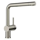 BLANCO Linus Single Lever Kitchen Mixer Tap with 360° Swivel Spout in Satin Platinum