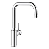 BLANCO Livia-S Single Lever Kitchen Mixer Tap with Pull Down Spray in Chrome