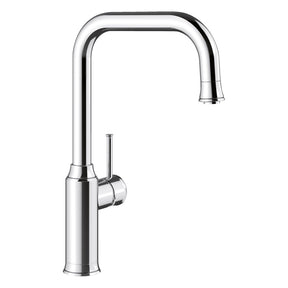 BLANCO Livia-S Single Lever Kitchen Mixer Tap with Pull Down Spray in Chrome
