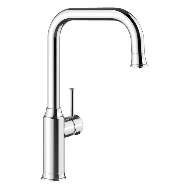BLANCO Livia-S Single Lever Kitchen Mixer Tap with Pull Down Spray in Chrome