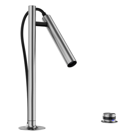 BLANCO Luneoo-S Single Lever Kitchen Mixer Tap with Handspray in Brushed Stainless Steel