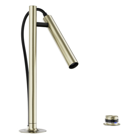 BLANCO Luneoo-S Single Lever Kitchen Mixer Tap with Handspray in Satin Gold