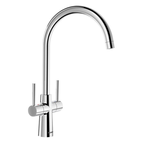 BLANCO Max II Dual Handle Kitchen Mixer Tap with 360° Swivel Spout in Chrome