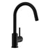 BLANCO Mida-S Single Lever Kitchen Mixer Tap with Pull-Down Handspray in Black Matt