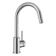 BLANCO Mida-S Single Lever Kitchen Mixer Tap with Pull-Down Handspray in Chrome