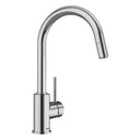 BLANCO Mida-S Single Lever Kitchen Mixer Tap with Pull-Down Handspray in Chrome