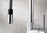 BLANCO Mida-S Single Lever Kitchen Mixer Tap with Pull-Down Handspray Pull-Down Spray Head Close-Up