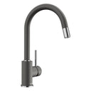 BLANCO Mida-S Single Lever Kitchen Mixer Tap with Pull-Down Handspray in Volcano Grey
