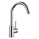 BLANCO Mida Eco-Flow Single Lever Kitchen Mixer Tap in Chrome