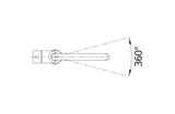 BLANCO Mida Eco-Flow Single Lever Kitchen Mixer Tap Swivel Rotation