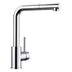 BLANCO Mila-S Single Lever Kitchen Mixer Tap with Pull Out Spray in Chrome