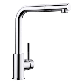 BLANCO Mila-S Single Lever Kitchen Mixer Tap with Pull Out Spray in Chrome