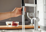 BLANCO Sonea S-Flexo Single Lever Kitchen Mixer Tap with Pull Out Spray Spray Jet in Use
