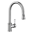 BLANCO Vicus-S Single Lever Kitchen Mixer Tap with Pull-Out Spray in Chrome