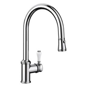 BLANCO Vicus-S Single Lever Kitchen Mixer Tap with Pull-Out Spray in Chrome