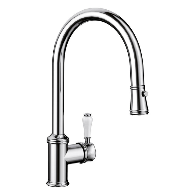 BLANCO Vicus-S Single Lever Kitchen Mixer Tap with Pull-Out Spray in Chrome