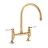 Abode Ludlow C-Spout Kitchen Tap With Traditional Bridge
