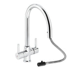 Abode Zest Premium Dual Lever Pull-Out Kitchen Mixer Tap