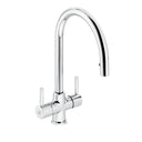 Abode Zest Premium Dual Lever Pull-Out Kitchen Mixer Tap