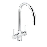 Abode Zest Premium Dual Lever Pull-Out Kitchen Mixer Tap